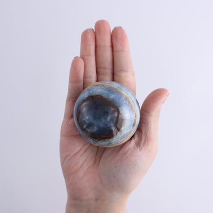 Blue Onyx Spheres Set of 4 - Expert Wholesale and Supplier of Wholesale Crystals & Bulk Gemstones, ["Argentina","Blue Onyx","onyx","Spheres"]