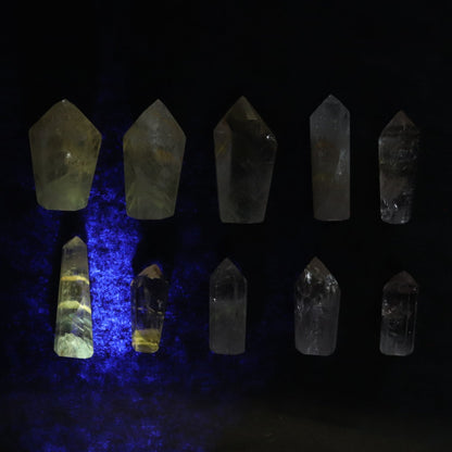 Powellite Amethyst UV Reactive Towers Set of 10
