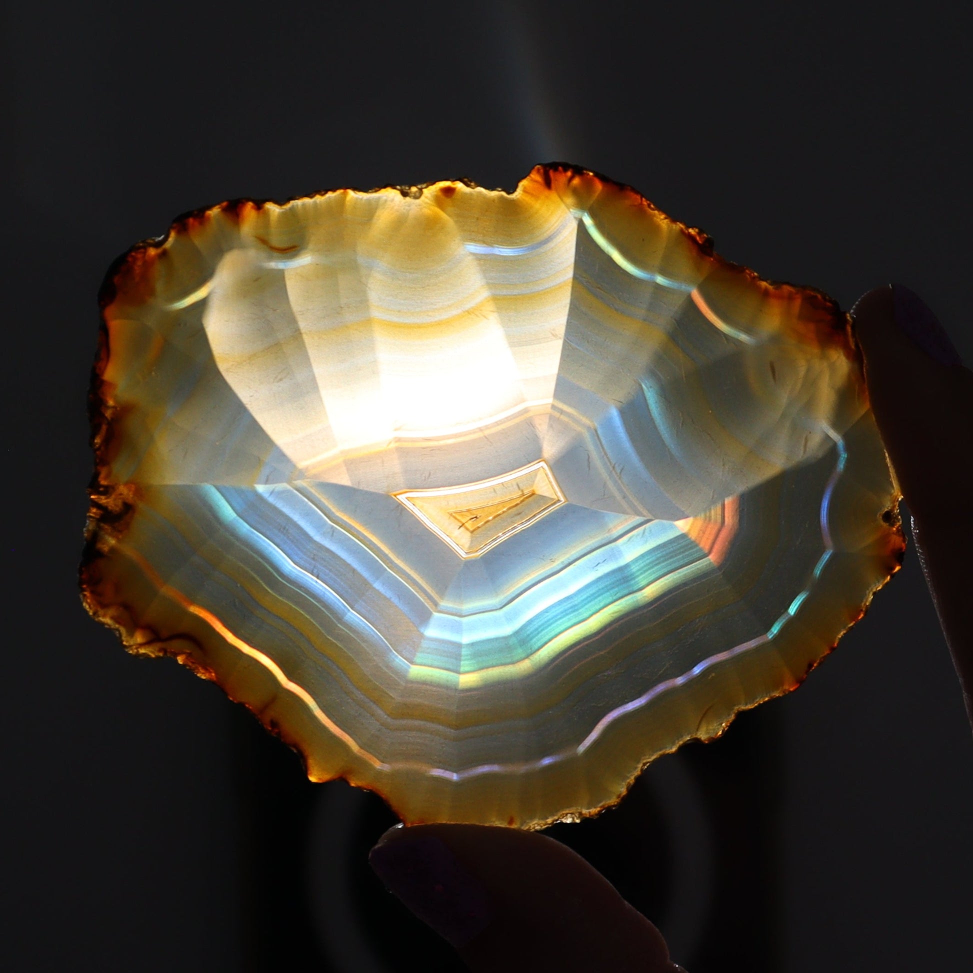 Iris Agate Slices Set of 6 - Expert Wholesale and Supplier of Wholesale Crystals & Bulk Gemstones, ["Agate","Iris Agate","Slices and Slabs"]