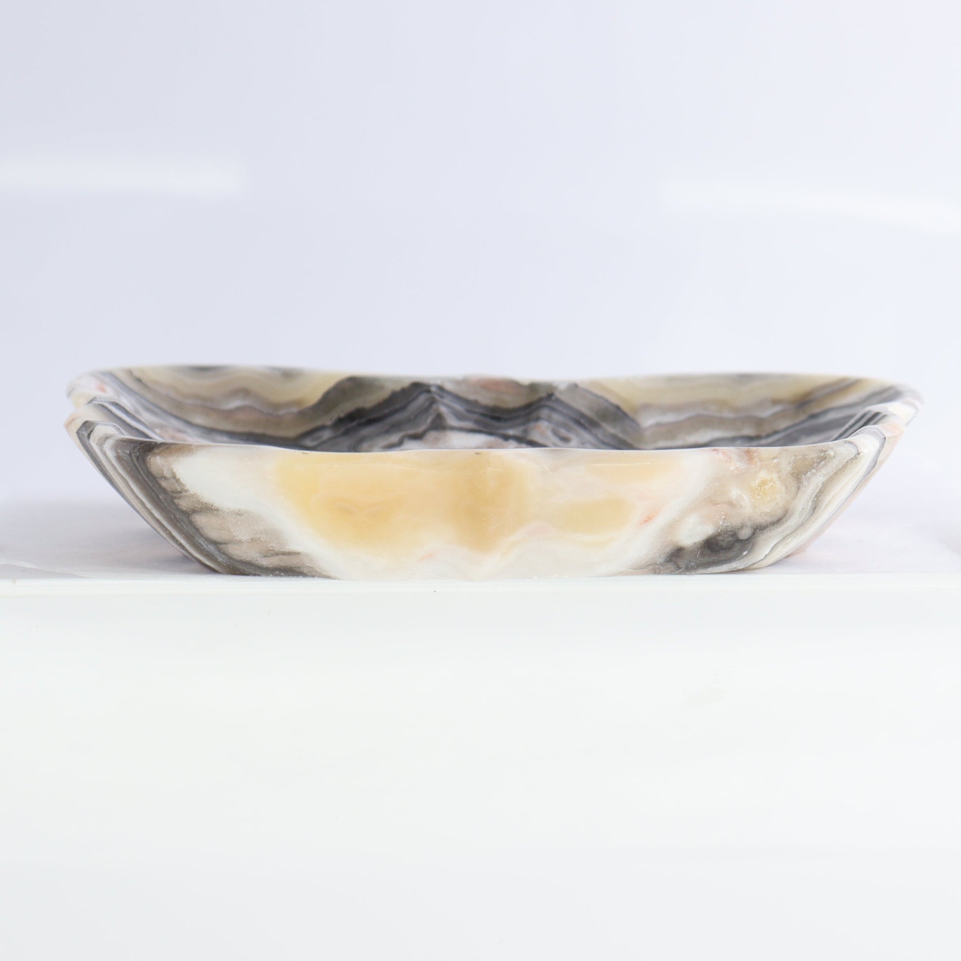 Zebra Onyx Butterfly Bowls Set of 6 - Expert Wholesale and Supplier of Wholesale Crystals & Bulk Gemstones, ["Bowls","Mexico","onyx"]