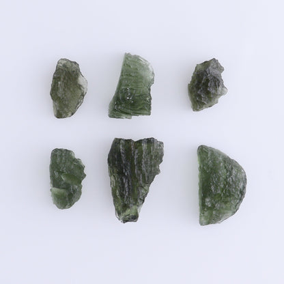 Moldavite Pieces Set of 6 - Expert Wholesale and Supplier of Wholesale Crystals & Bulk Gemstones, ["Czech Republic","Moldavite","Pieces"]