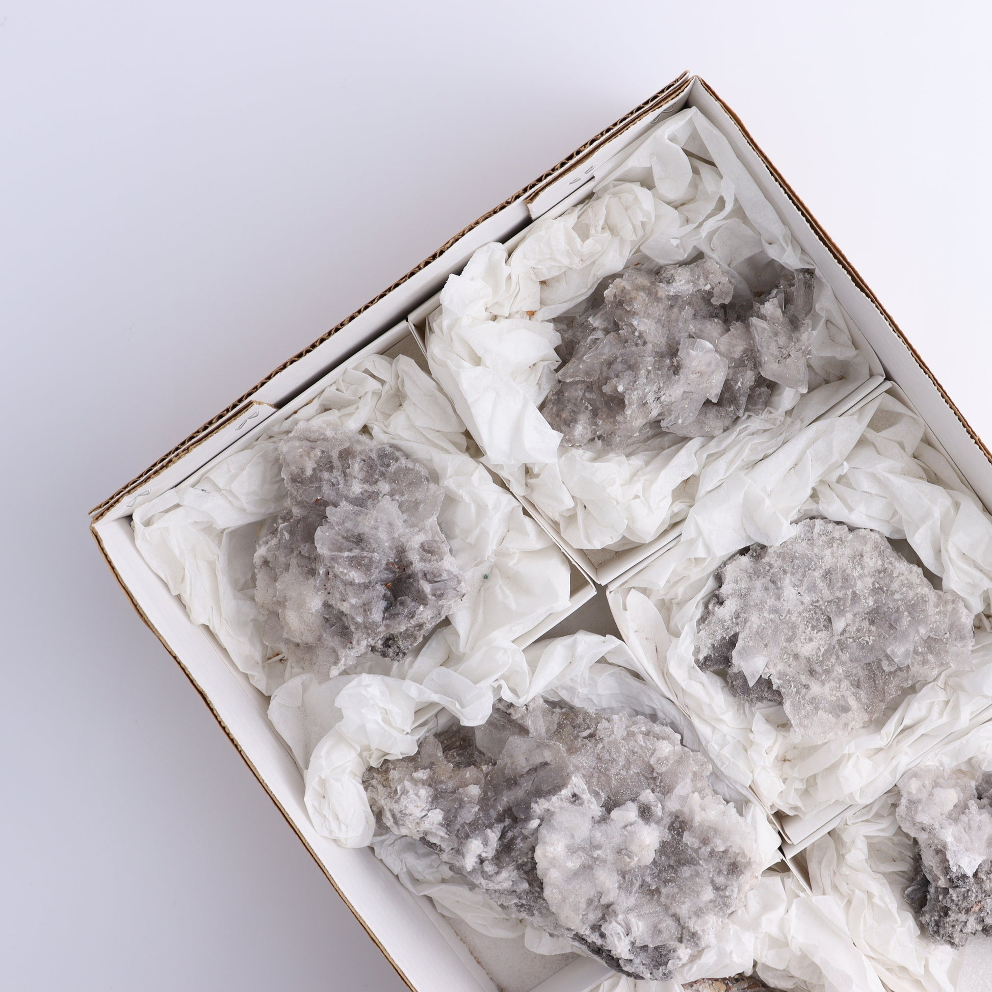 Selenite Clusters from Mexico Set of 6 - Expert Wholesale and Supplier of Wholesale Crystals & Bulk Gemstones, ["close_70","Clusters","Mexico","selenite"]