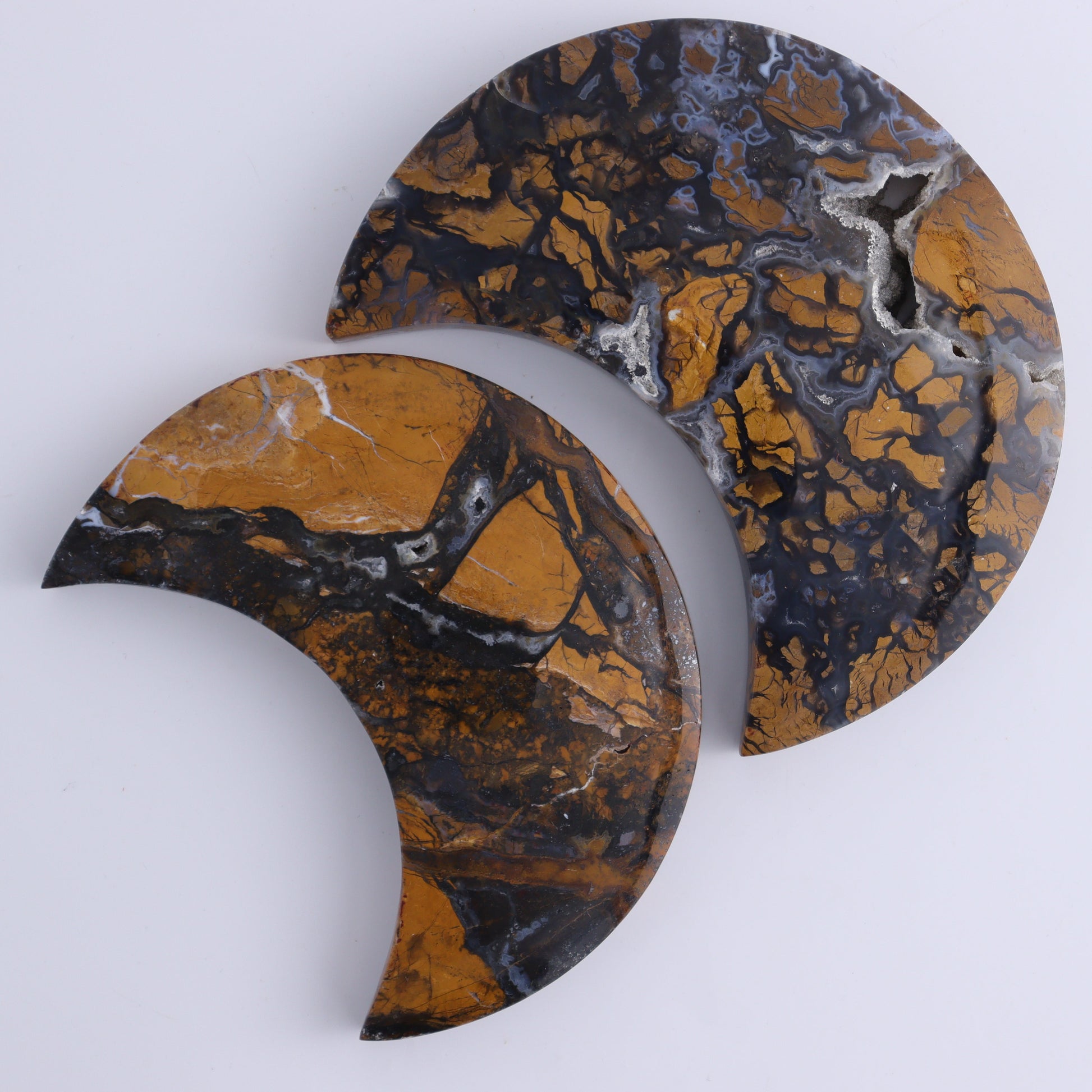 Brecciated Jasper Moons Set of 6 - Expert Wholesale and Supplier of Wholesale Crystals & Bulk Gemstones, ["Brecciated Jasper","Indonesia","moons"]