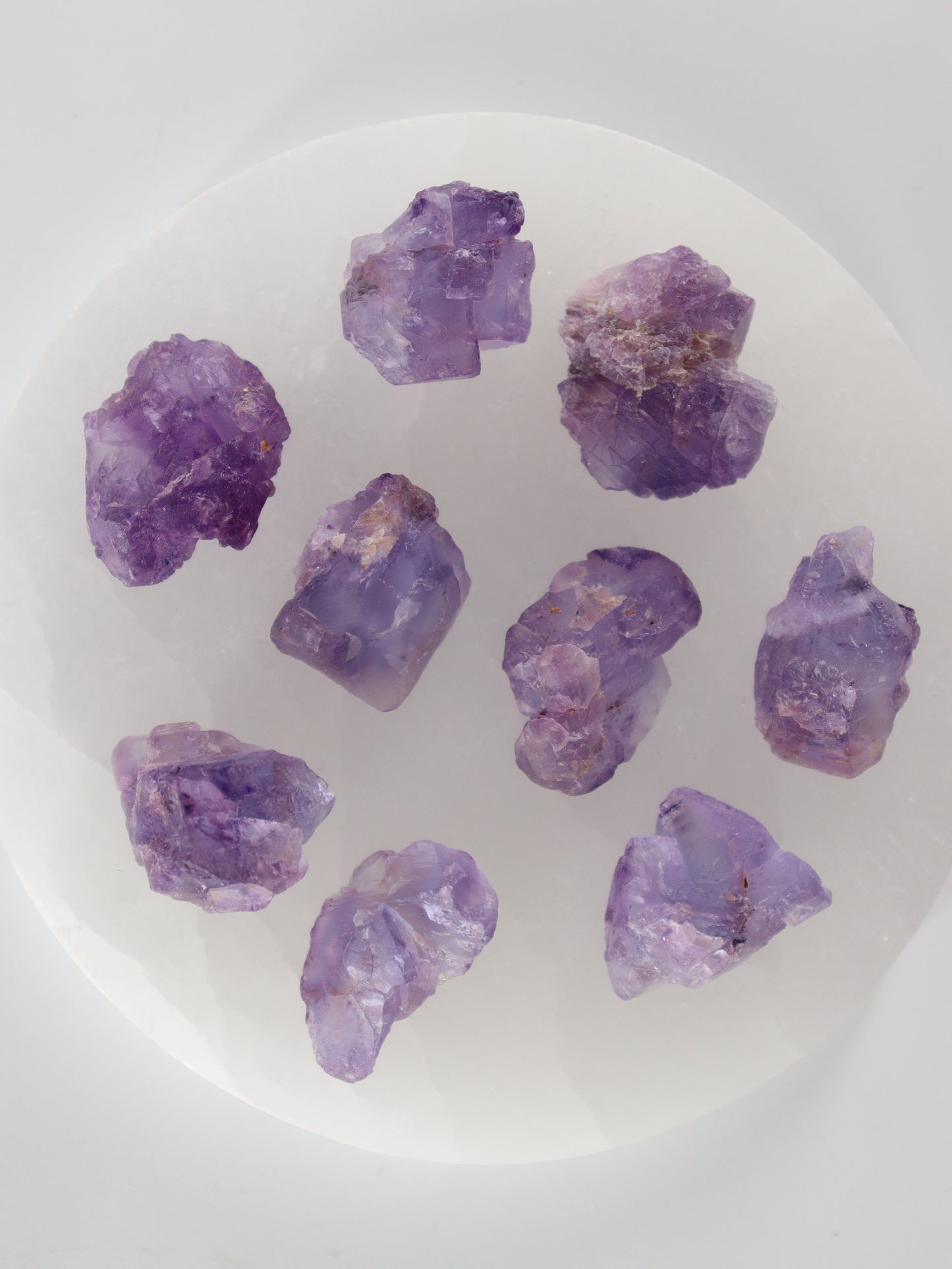 Rough Fluorite Set of 9