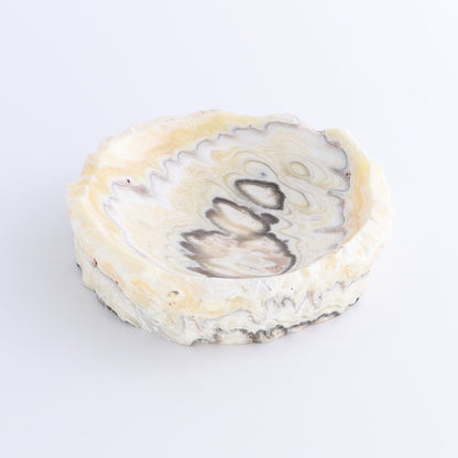 One Mexican Onyx/Calcite White Zebra Rustic Bowl - Expert Wholesale and Supplier of Wholesale Crystals & Bulk Gemstones, ["bowl","Calcite","Catalog Onyx","Decorative Dish","Mexico","onyx"]
