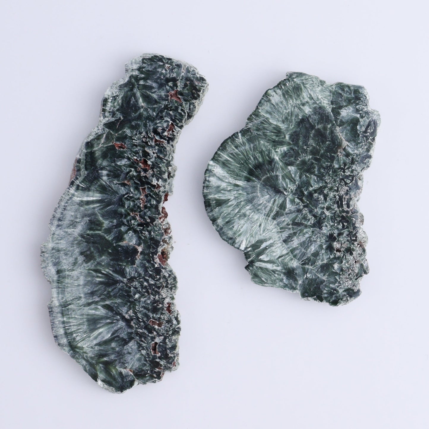 Seraphinite Slices Set of 6 - Expert Wholesale and Supplier of Wholesale Crystals & Bulk Gemstones, ["Seraphinite","Slices and Slabs"]
