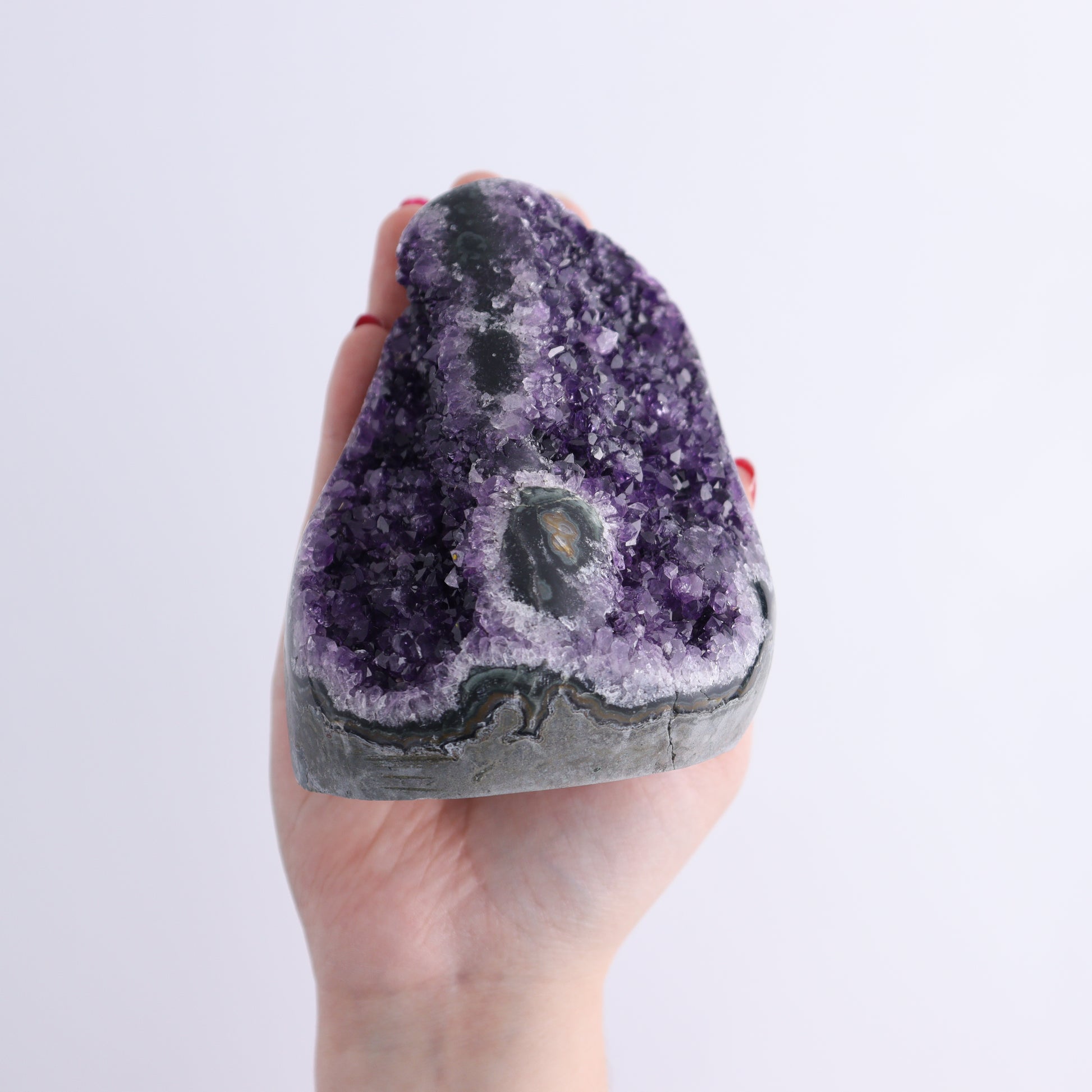 Uruguay Amethyst Set of 3 - Expert Wholesale and Supplier of Wholesale Crystals & Bulk Gemstones, ["Amethyst","Freeforms","Uruguay"]