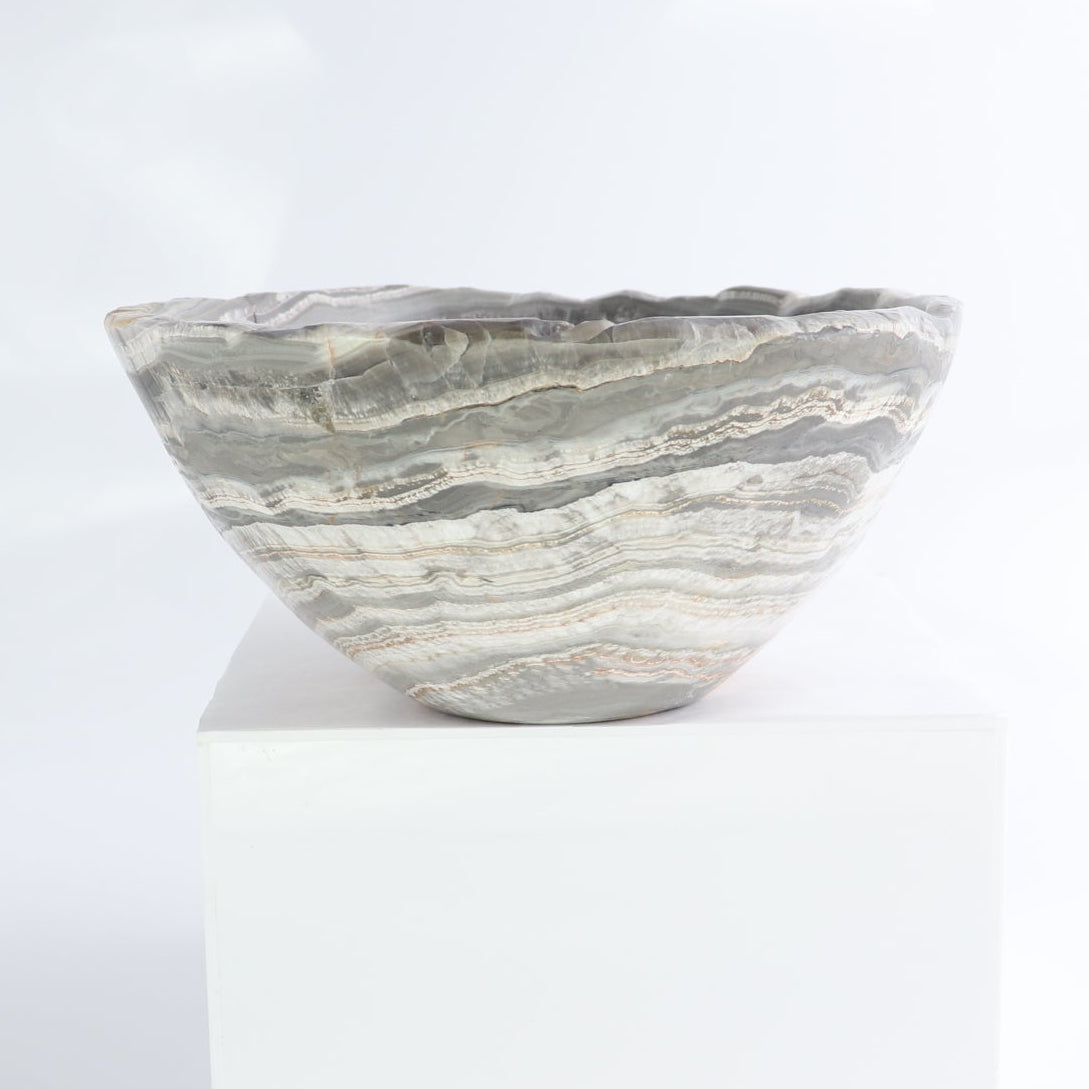 Mexican Onyx/Calcite Bowl 10"