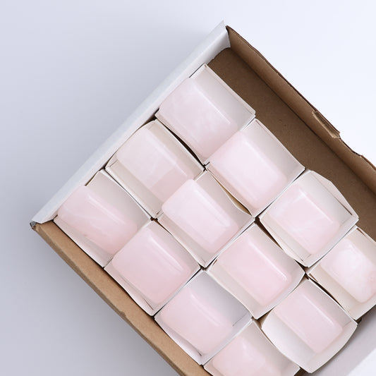 Pink Mangano Calcite Rectangles Set of 12 - Expert Wholesale and Supplier of Wholesale Crystals & Bulk Gemstones, ["Pink Calcite"]