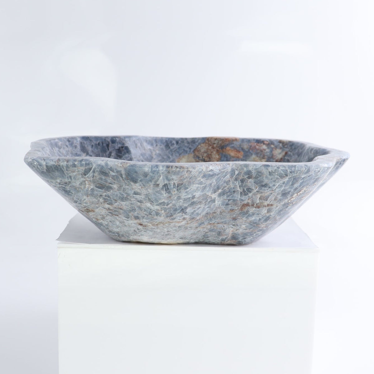 Blue Calcite Bowl 9"