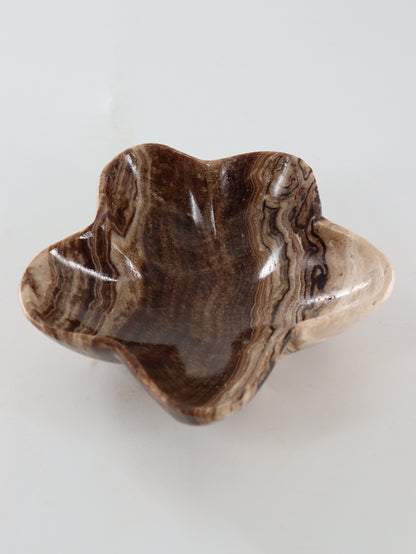 Chocolate Onyx Flower Bowls Set of 4 - Expert Wholesale and Supplier of Wholesale Crystals & Bulk Gemstones, ["Bowls","Catalog Onyx","Mexico","onyx"]