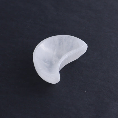 One Selenite (Satin Spar) Moon Bowl 6 cm - Expert Wholesale and Supplier of Wholesale Crystals & Bulk Gemstones, ["Bowls","moons","Morocco","Selenite"]