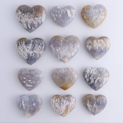 Agate Hearts Set of 12 - Expert Wholesale and Supplier of Wholesale Crystals & Bulk Gemstones, ["Agate","Hearts"]
