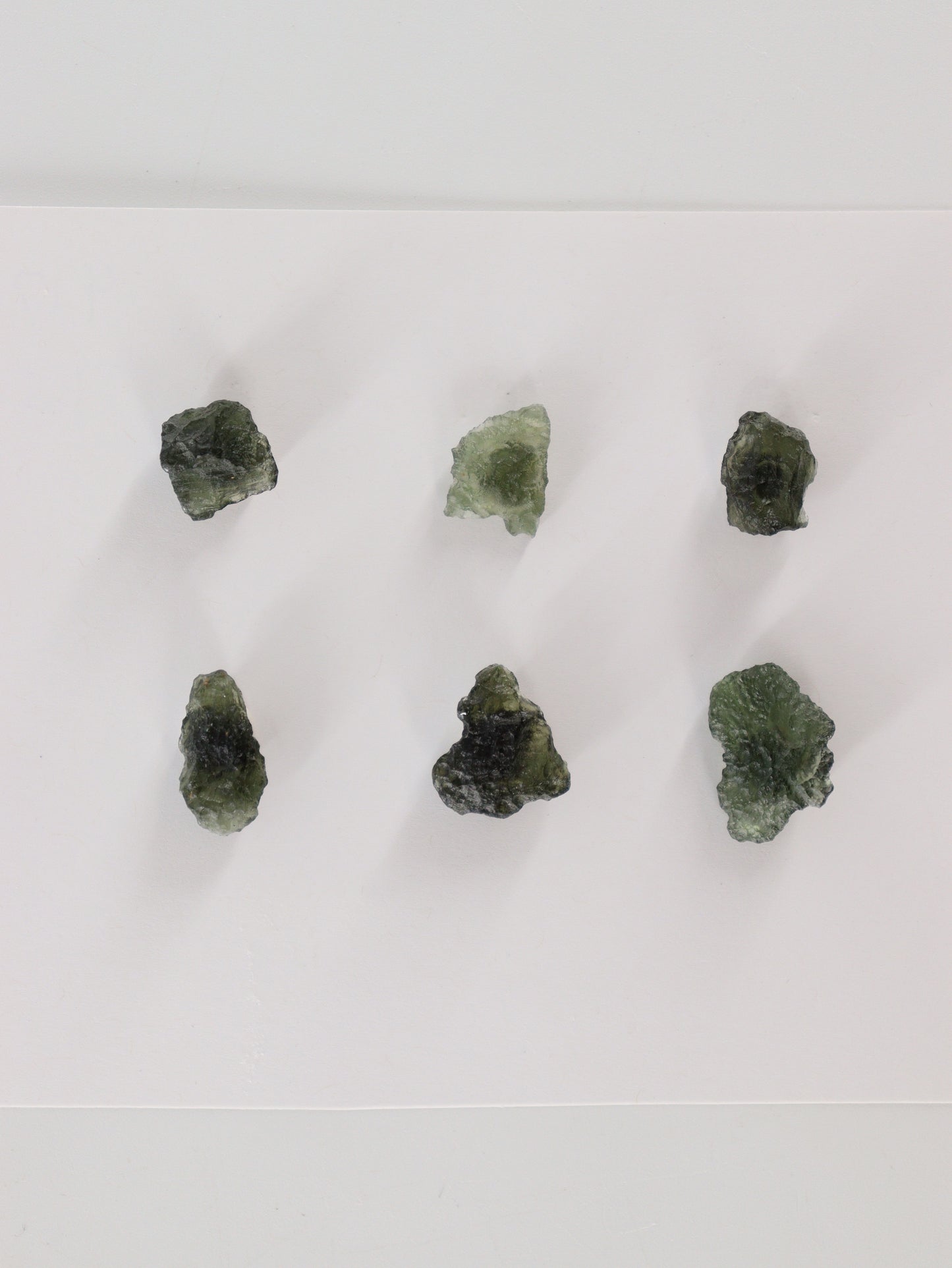 Rough Moldavite Set of 6 - Expert Wholesale and Supplier of Wholesale Crystals & Bulk Gemstones, ["Moldavite","Rough"]