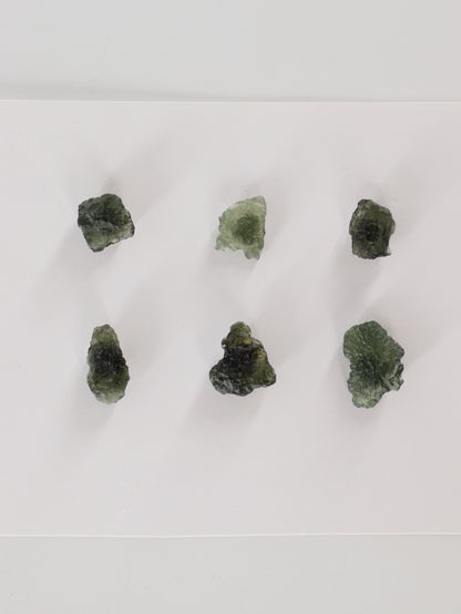 Rough Moldavite Set of 6 - Expert Wholesale and Supplier of Wholesale Crystals & Bulk Gemstones, ["Moldavite","Rough"]