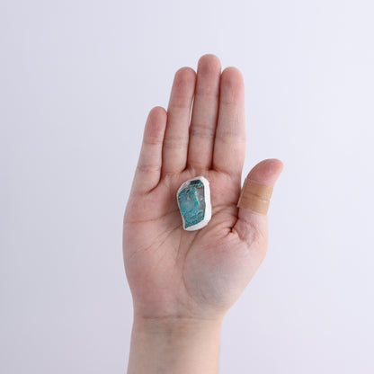 Chrysocolla with Quartz Roughs Flat - Expert Wholesale and Supplier of Wholesale Crystals & Bulk Gemstones, ["Chrysocolla","Flats","Freeforms","Peru","Rough"]