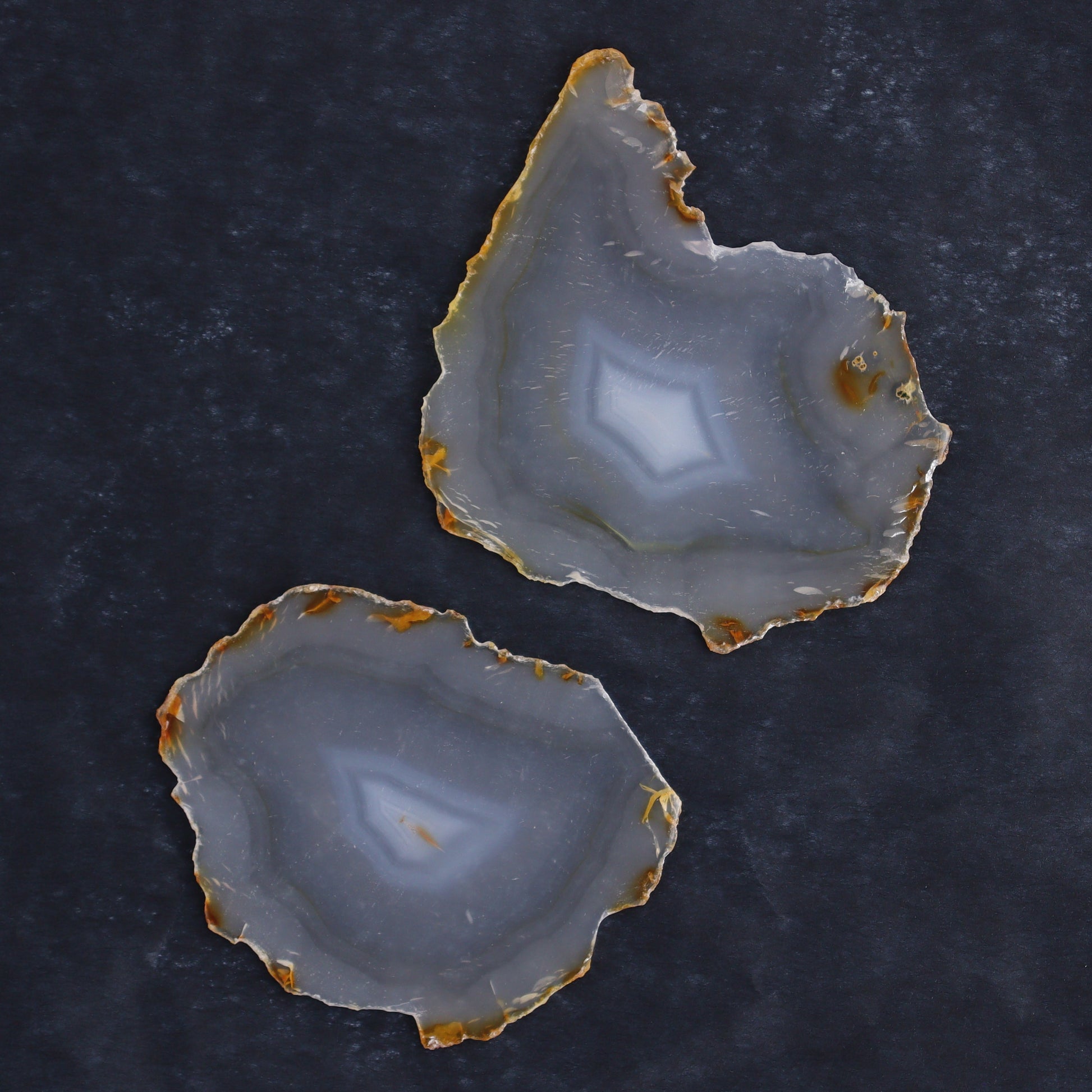 Iris Agate Slices Set of 6 - Expert Wholesale and Supplier of Wholesale Crystals & Bulk Gemstones, ["Agate","Iris Agate","Slices and Slabs"]