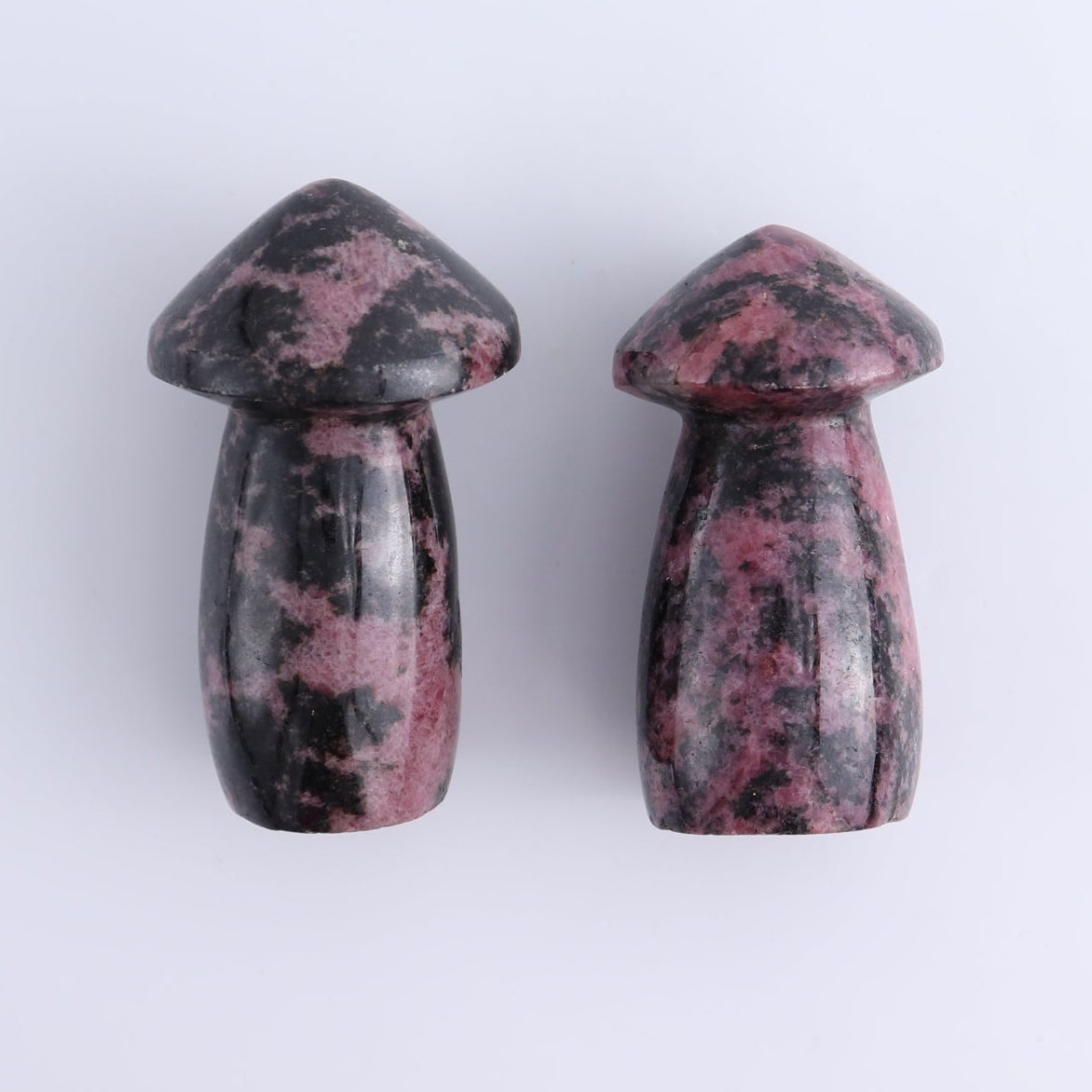 Rhodonite Mushrooms Set of 8 - Expert Wholesale and Supplier of Wholesale Crystals & Bulk Gemstones, ["Mushrooms","Rhodonite"]