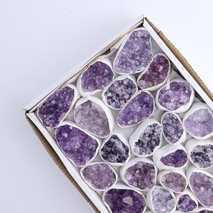 One Uruguay Amethyst Clusters Flat - Expert Wholesale and Supplier of Wholesale Crystals & Bulk Gemstones, ["Amethyst","flat","Flats","Uruguay"]