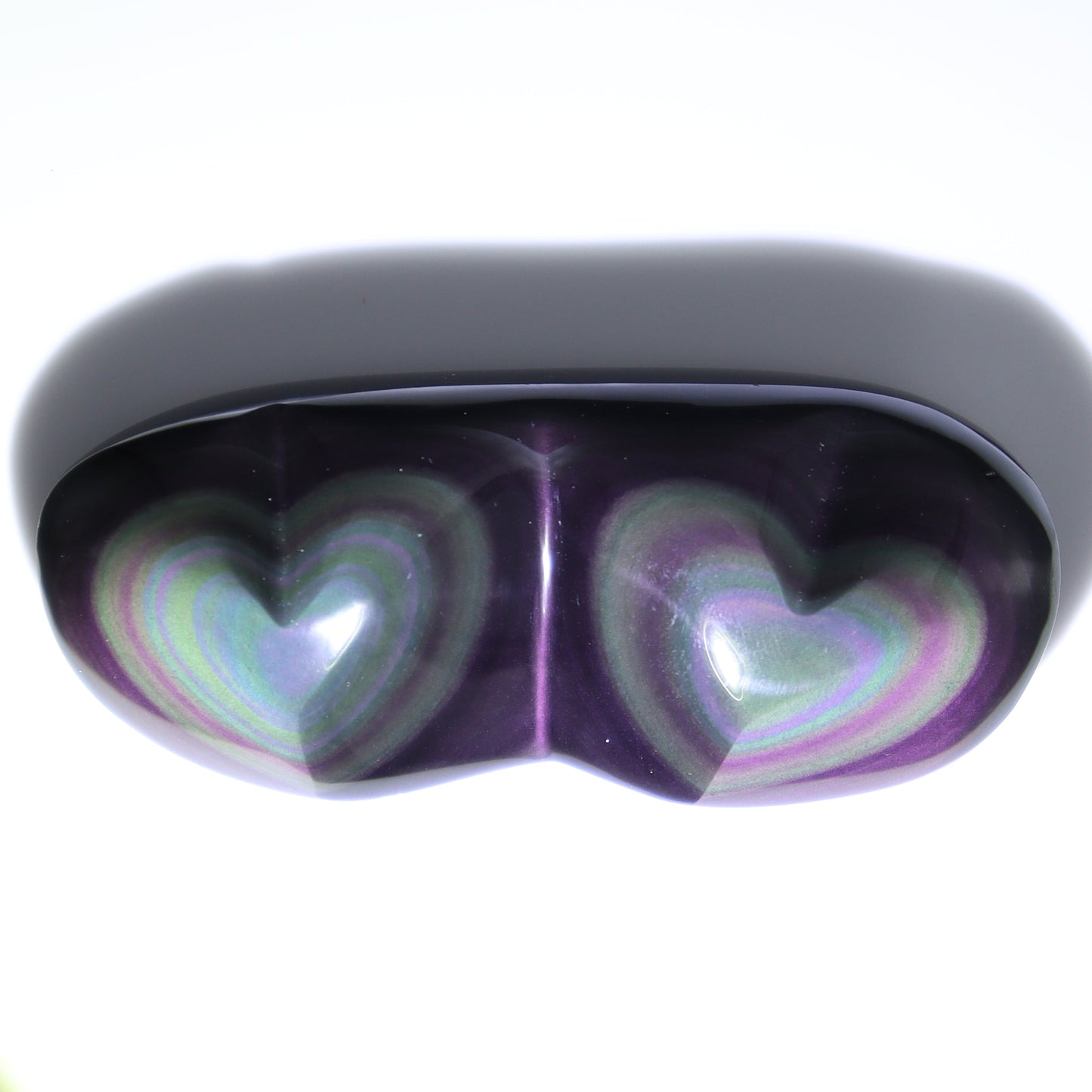 Rainbow Obsidian Heart Pairs Set of 8 - Expert Wholesale and Supplier of Wholesale Crystals & Bulk Gemstones, ["Hearts","Mexico","Rainbow Obsidian"]