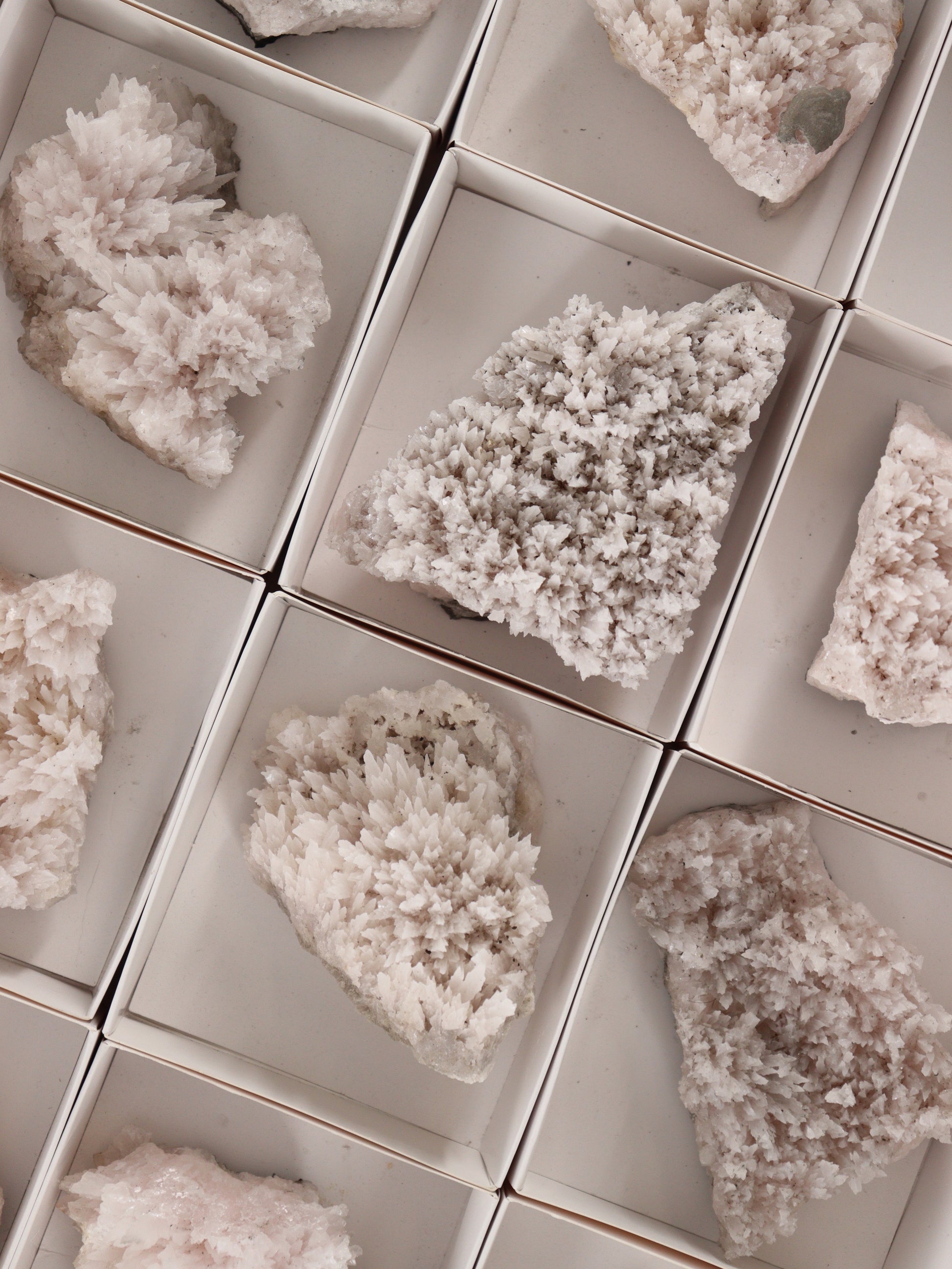 Mangano Calcite Flat Set of 12 - Expert Wholesale and Supplier of Wholesale Crystals & Bulk Gemstones, []