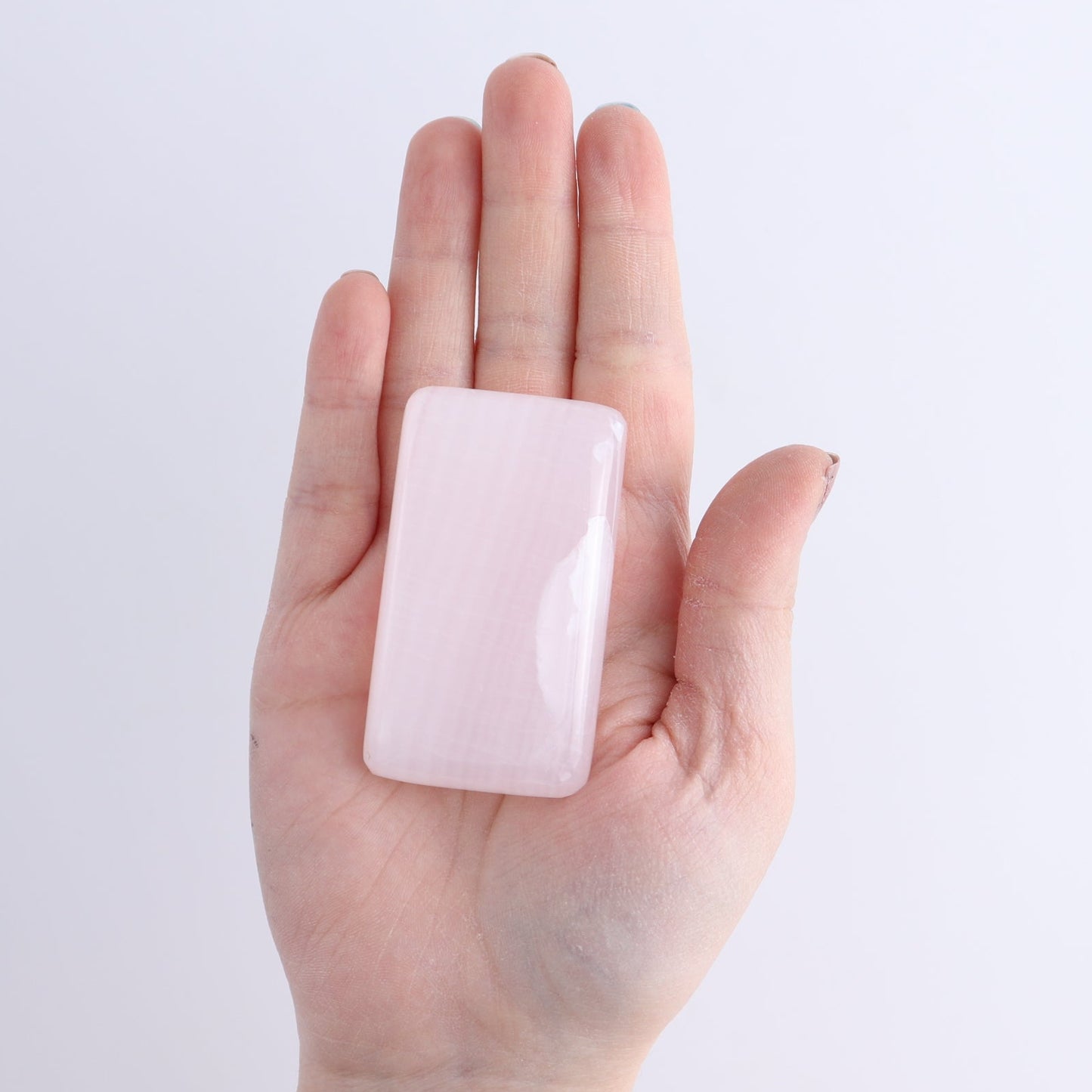 Pink Mangano Calcite Rectangles Set of 12