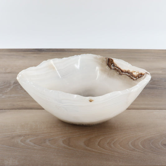 Mexican Onyx/Calcite Bowl 12" - Expert Wholesale and Supplier of Wholesale Crystals & Bulk Gemstones, ["Bowls","Calcite","Mexico","onyx"]