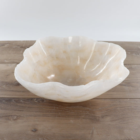 Mexican Onyx/Calcite Bowl 14" - Expert Wholesale and Supplier of Wholesale Crystals & Bulk Gemstones, ["Bowls","Calcite","Mexico","onyx"]