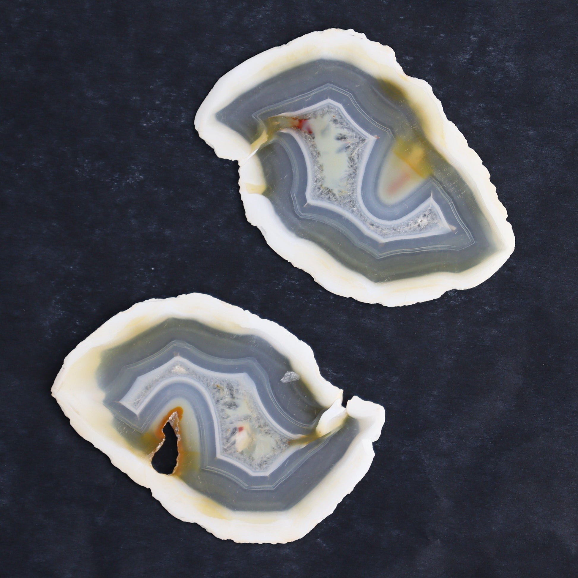 Iris Agate Slices Set of 6 - Expert Wholesale and Supplier of Wholesale Crystals & Bulk Gemstones, ["Agate","Iris Agate","Slices and Slabs"]