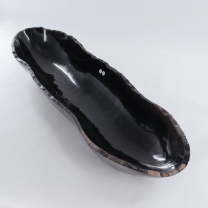 Black Marble Canoe Bowl - Expert Wholesale and Supplier of Wholesale Crystals & Bulk Gemstones, ["Black Marble","Bowls","canoe","Marble","Mexico"]