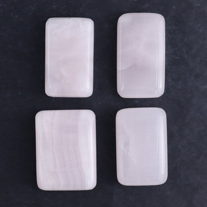 Pink Mangano Calcite Rectangles Set of 8 - Expert Wholesale and Supplier of Wholesale Crystals & Bulk Gemstones, ["Calcite","Madagascar","Pink Calcite","Rectangle"]