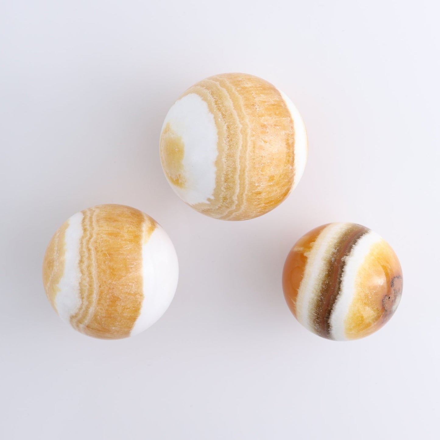 Calcite Spheres Set of 3