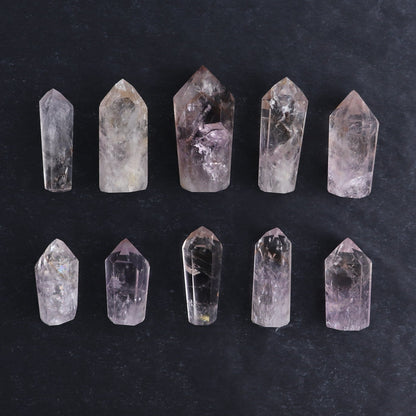 Powellite Amethyst UV Reactive Towers Set of 10
