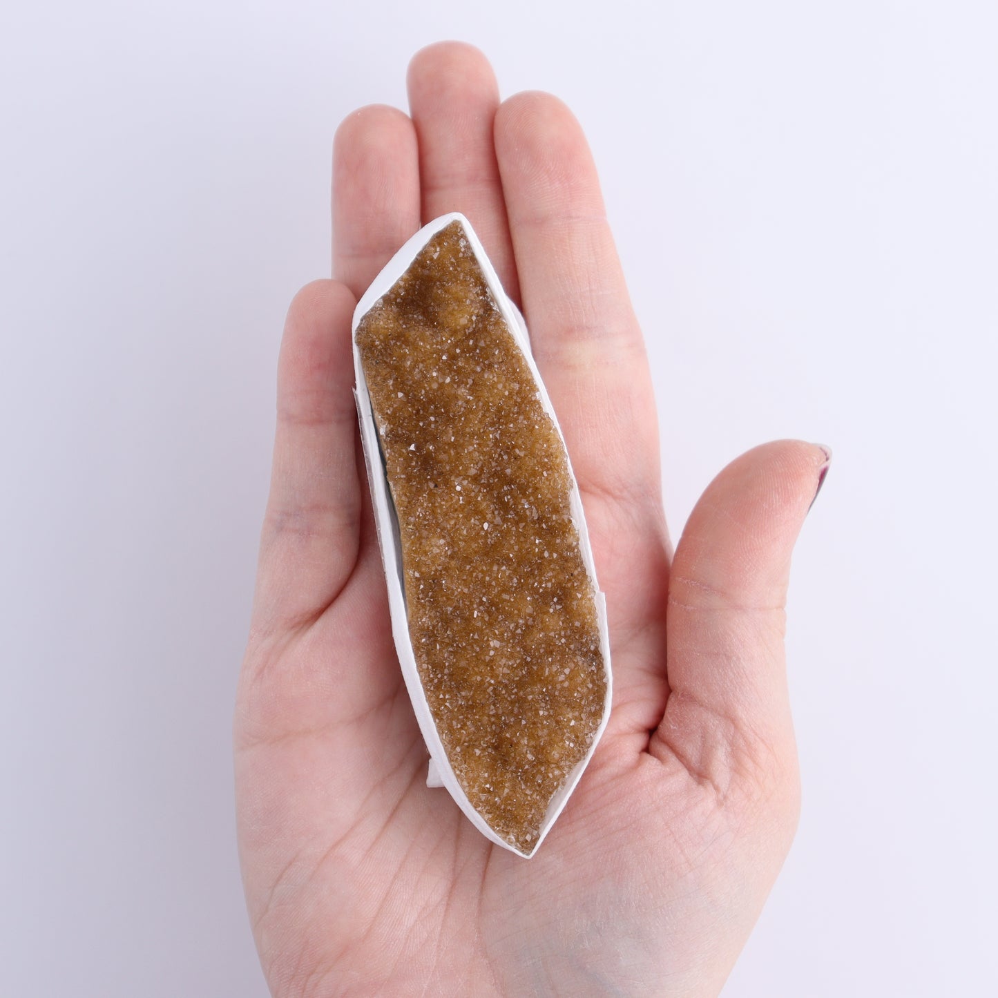 Uruguay Rainbow Amethyst Clusters Flat of 13