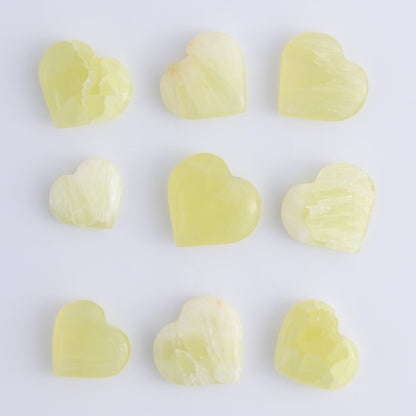 One Lemon Calcite Little Heart - Expert Wholesale and Supplier of Wholesale Crystals & Bulk Gemstones, ["Calcite","Hearts","Lemon Calcite","Pakistan"]
