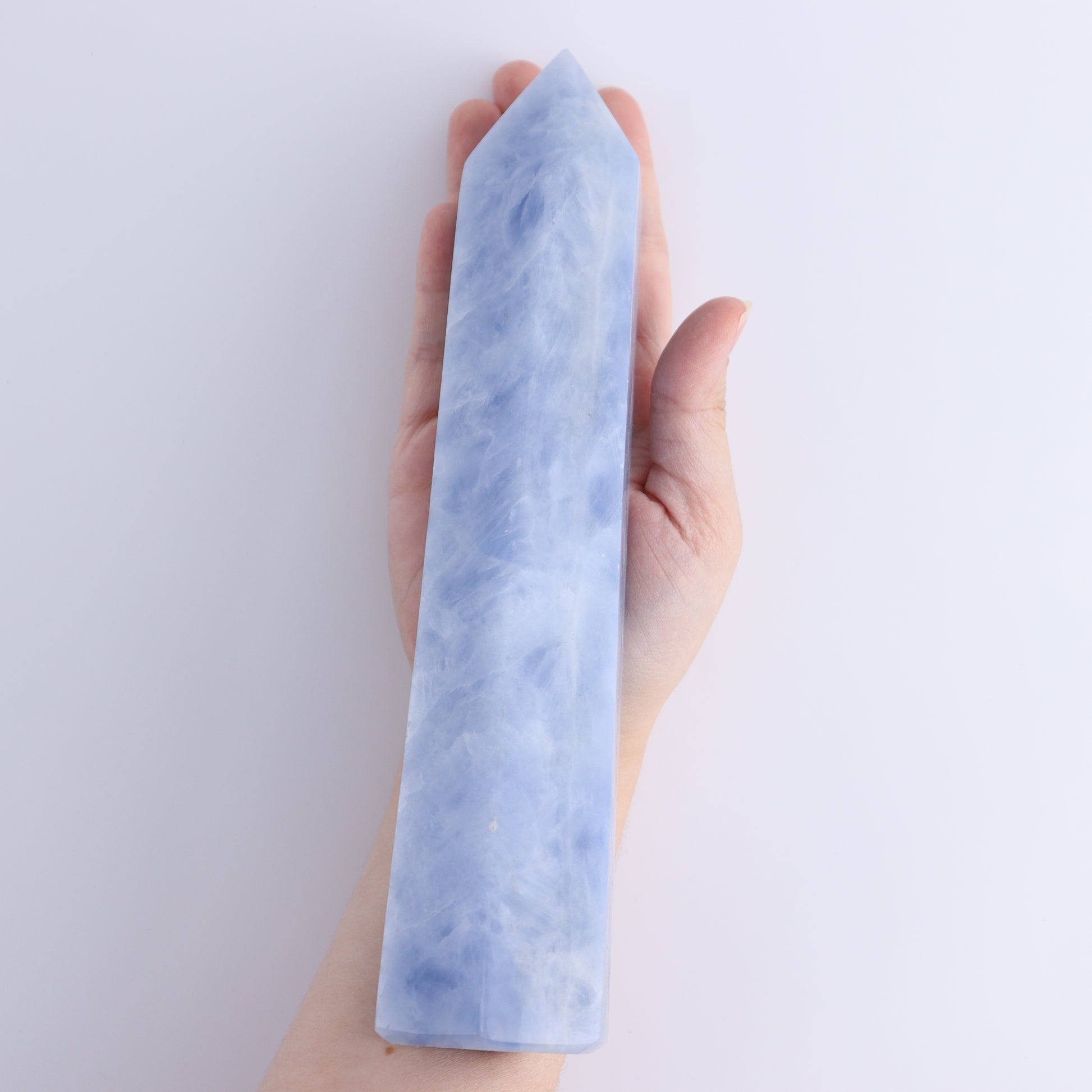 Blue Calcite Towers Set of 3 - Expert Wholesale and Supplier of Wholesale Crystals & Bulk Gemstones, ["Blue Calcite","Calcite","Towers"]