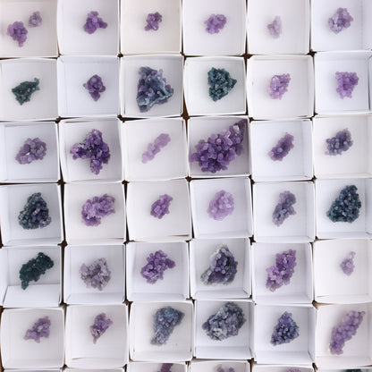 Grape Agate Cluster Set of 54 - Expert Wholesale and Supplier of Wholesale Crystals & Bulk Gemstones, ["Clusters","Grape agate","Indonesia"]