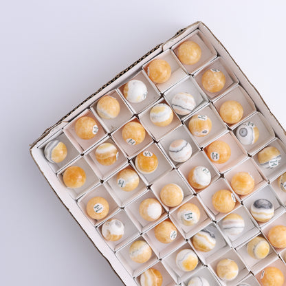 Onyx Spheres Set of 54 - Expert Wholesale and Supplier of Wholesale Crystals & Bulk Gemstones, ["Mexico","onyx","Spheres"]