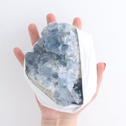 Celestite Clusters Set of 3