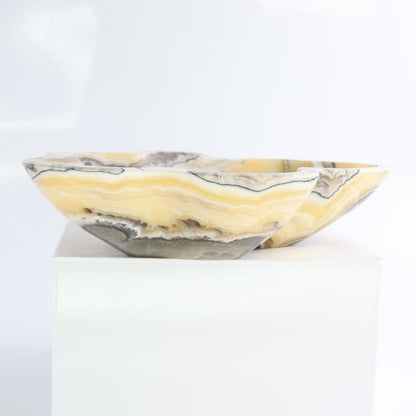 Mexican Onyx/Calcite Bowl 9"