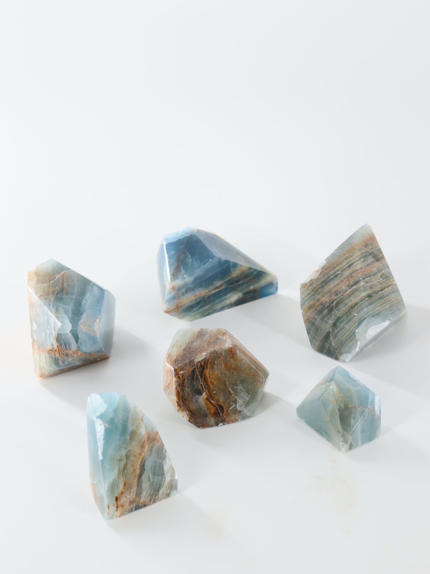 Blue Onyx Freeforms Set of 6 - Expert Wholesale and Supplier of Wholesale Crystals & Bulk Gemstones, []