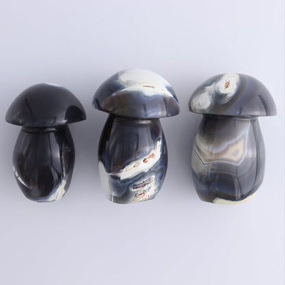 Agate Mushrooms Set of 6 - Expert Wholesale and Supplier of Wholesale Crystals & Bulk Gemstones, ["Agate","Madagascar","Mushrooms"]