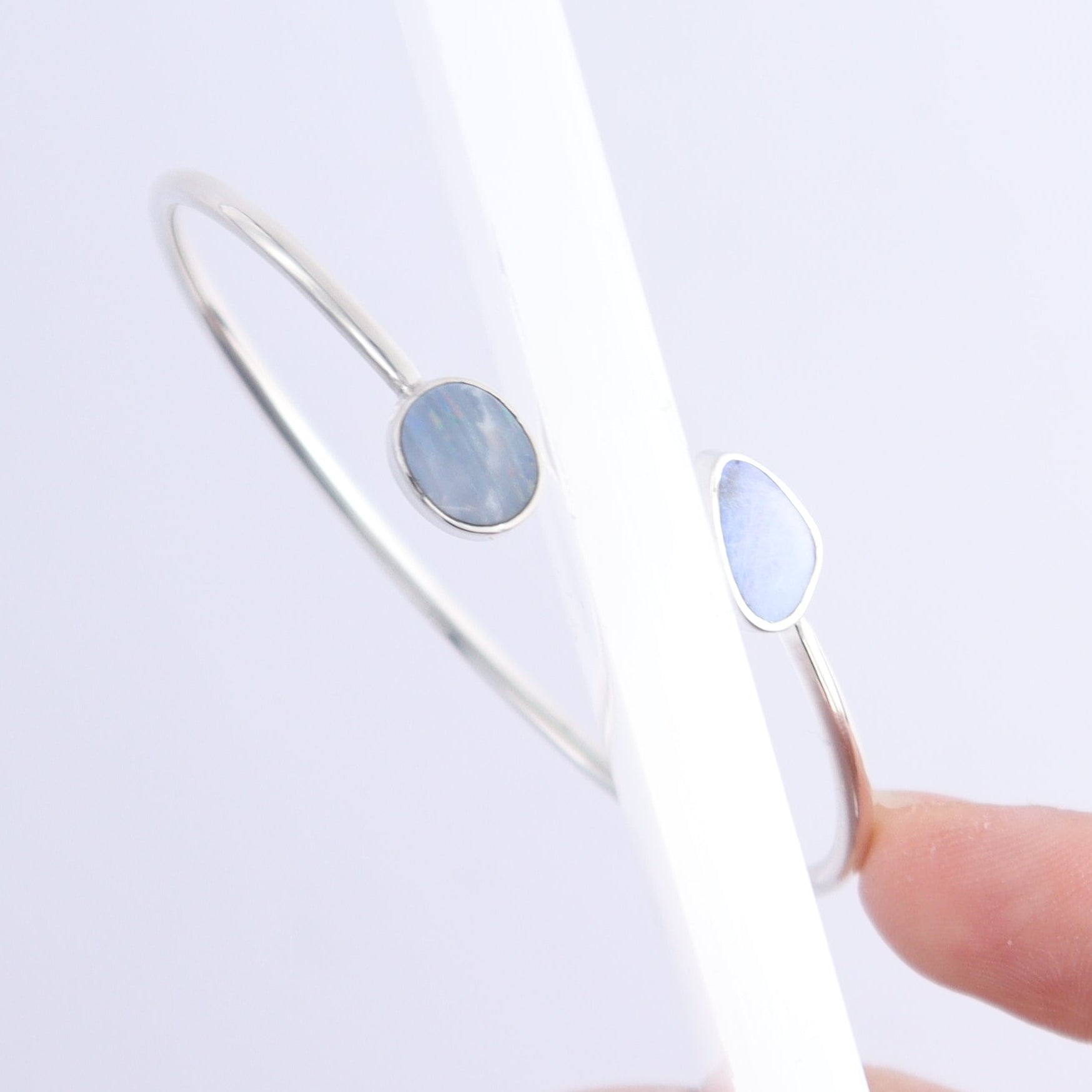 One Australian Opal Sterling Silver Bracelet - Expert Wholesale and Supplier of Wholesale Crystals & Bulk Gemstones, ["Australian Opal","Bracelet","bracelets","Opal"]