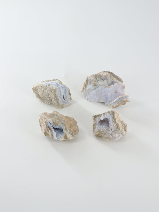 Blue Lace Agate Clusters Set of 4 - Expert Wholesale and Supplier of Wholesale Crystals & Bulk Gemstones, []