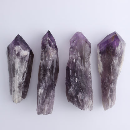 Amethyst Polished Tips Set of 4 - Expert Wholesale and Supplier of Wholesale Crystals & Bulk Gemstones, ["Amethyst","Polished Tip"]