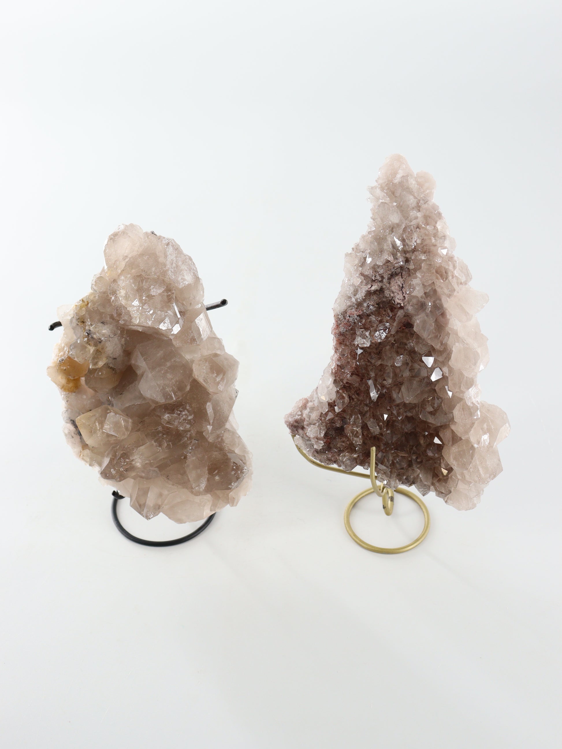 Smoky Quartz Clusters with Stands Set of 2 - Expert Wholesale and Supplier of Wholesale Crystals & Bulk Gemstones, []