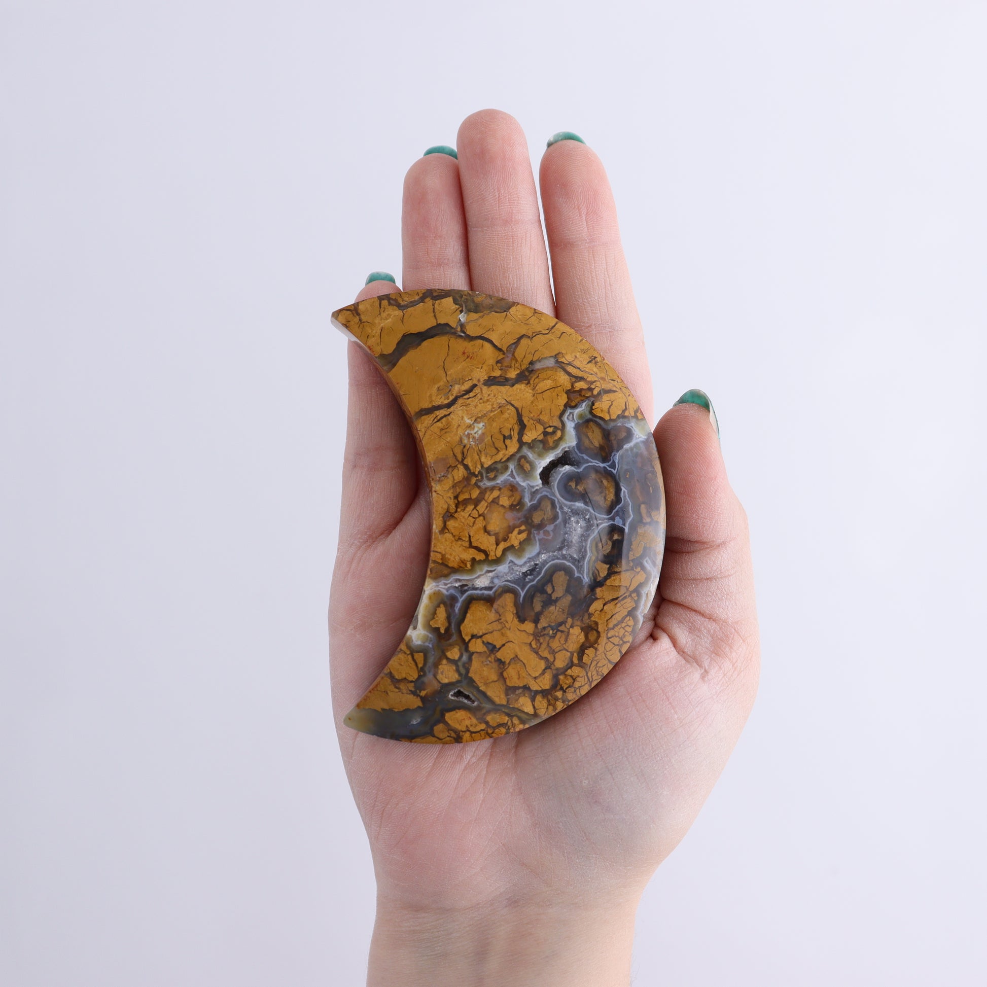 Brecciated Jasper Moons Set of 6 - Expert Wholesale and Supplier of Wholesale Crystals & Bulk Gemstones, ["Brecciated Jasper","Indonesia","moons"]