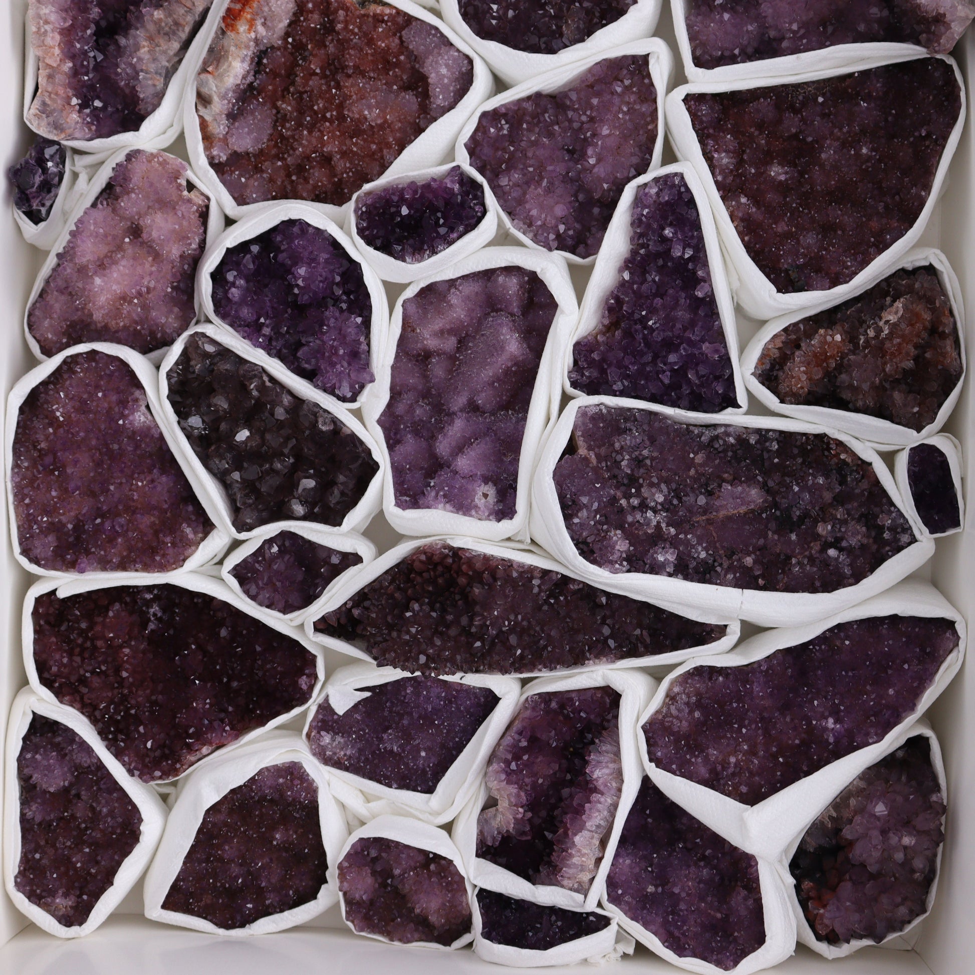 Amethyst Clusters Flat - Expert Wholesale and Supplier of Wholesale Crystals & Bulk Gemstones, ["Amethyst","Clusters"]