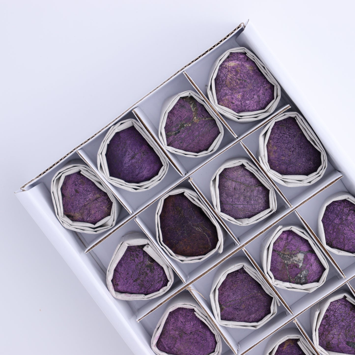 Purpurite Velvet Hearts Set of 20 - Expert Wholesale and Supplier of Wholesale Crystals & Bulk Gemstones, ["Hearts","purpurite","Purpurite Velvet"]