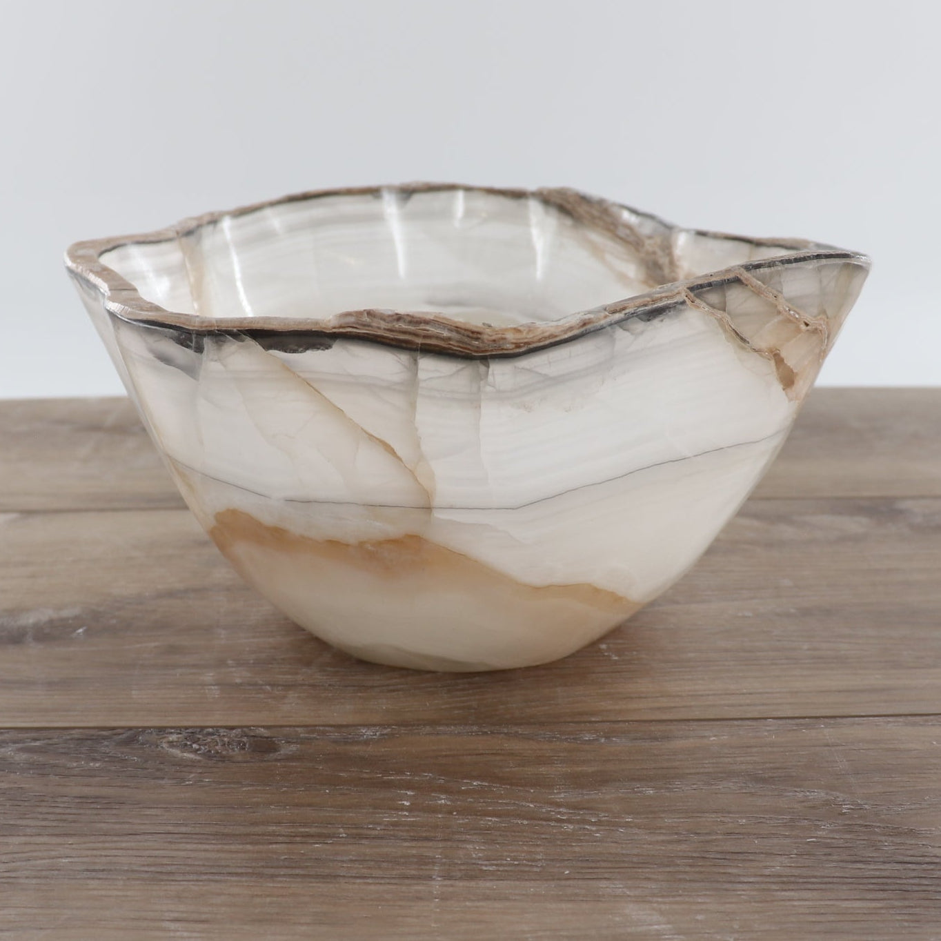 Mexican Onyx/Calcite Bowl 12"